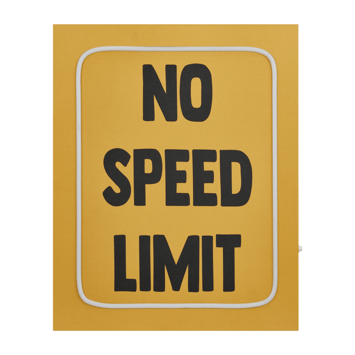 No Speed Limit Neon Wall Art