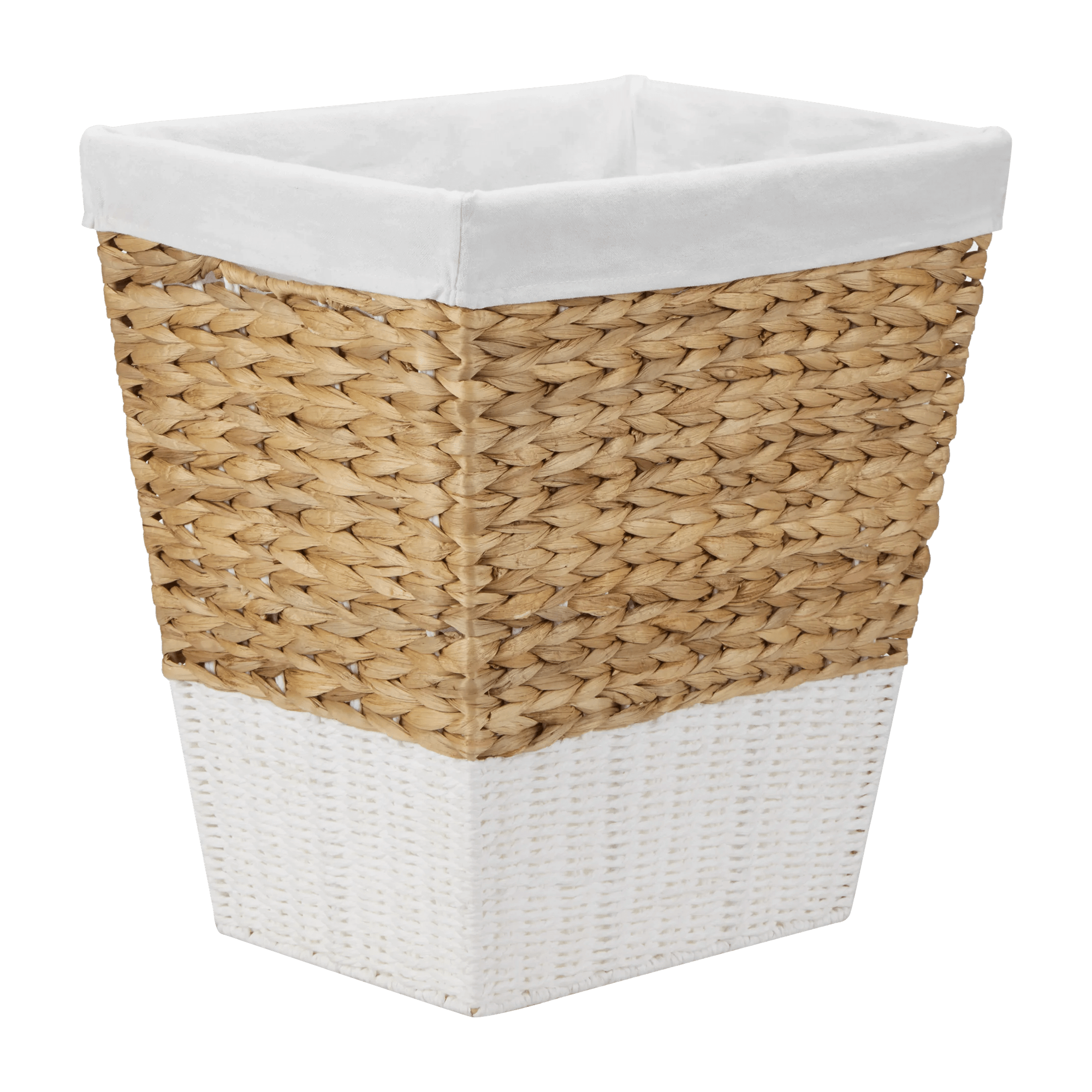 Panier à linge en jacinthe d'eau