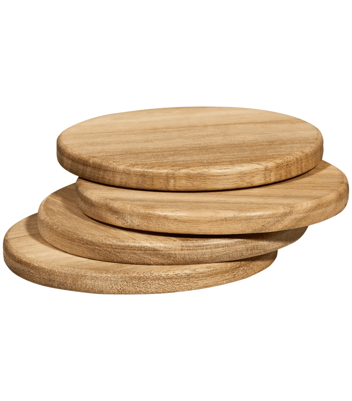 Ensemble de 4 sous-verres en bois