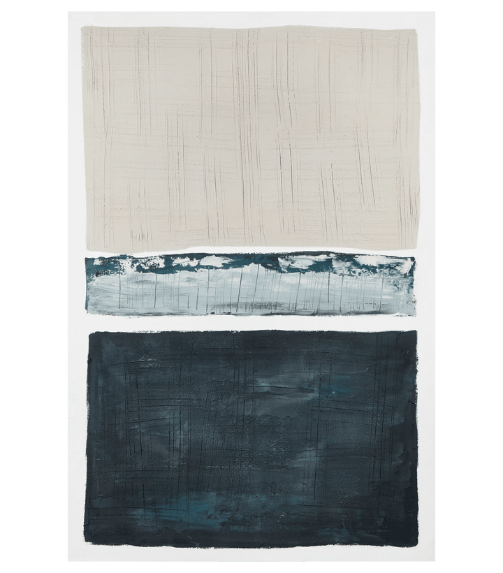 Tableau abstrait peint à l'huile