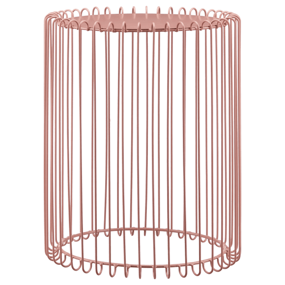 Table d'appoint en fil métallique Rose