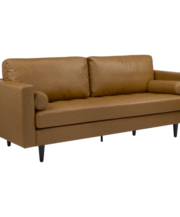 Faux-leather Sofa