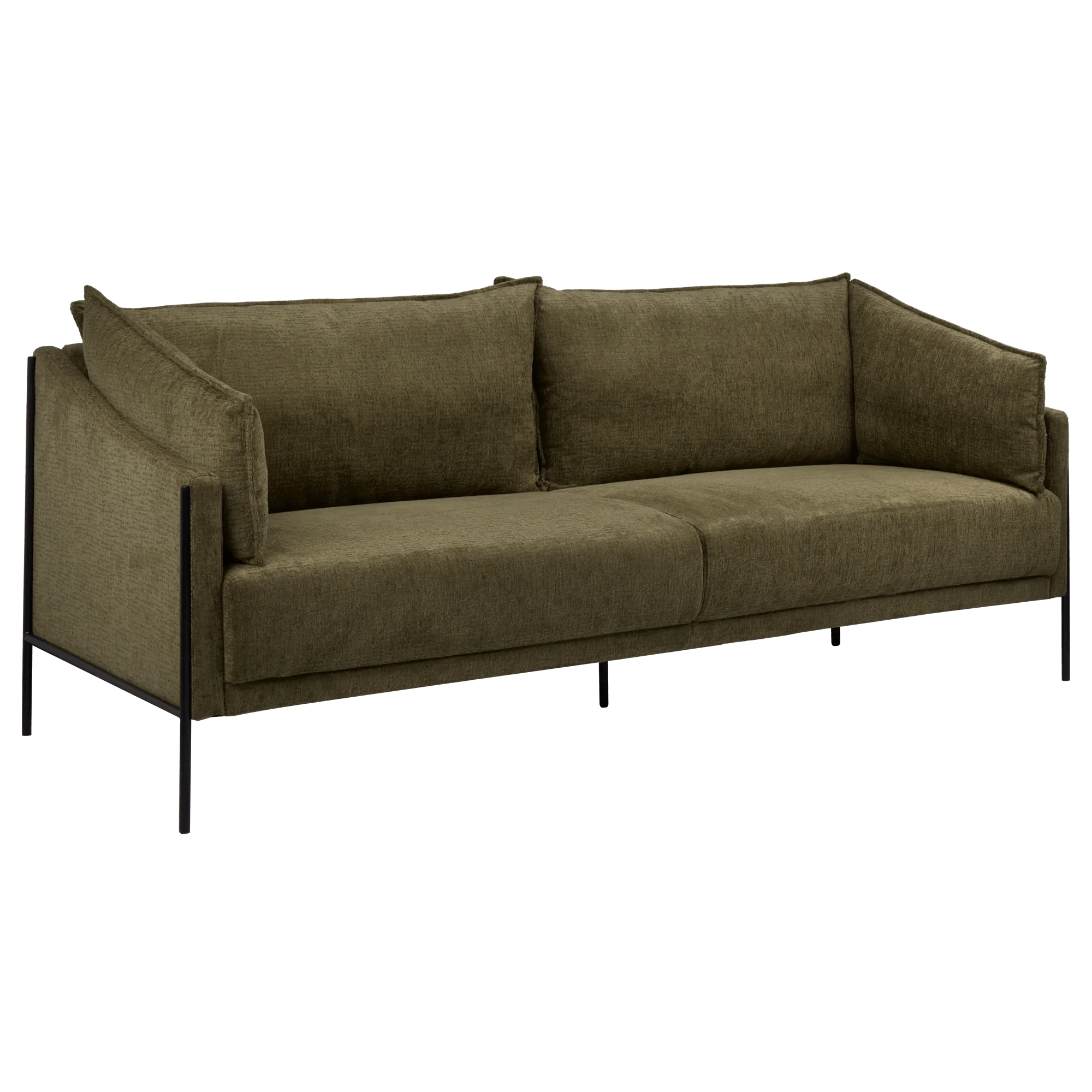 3 Seat  Green Sofa