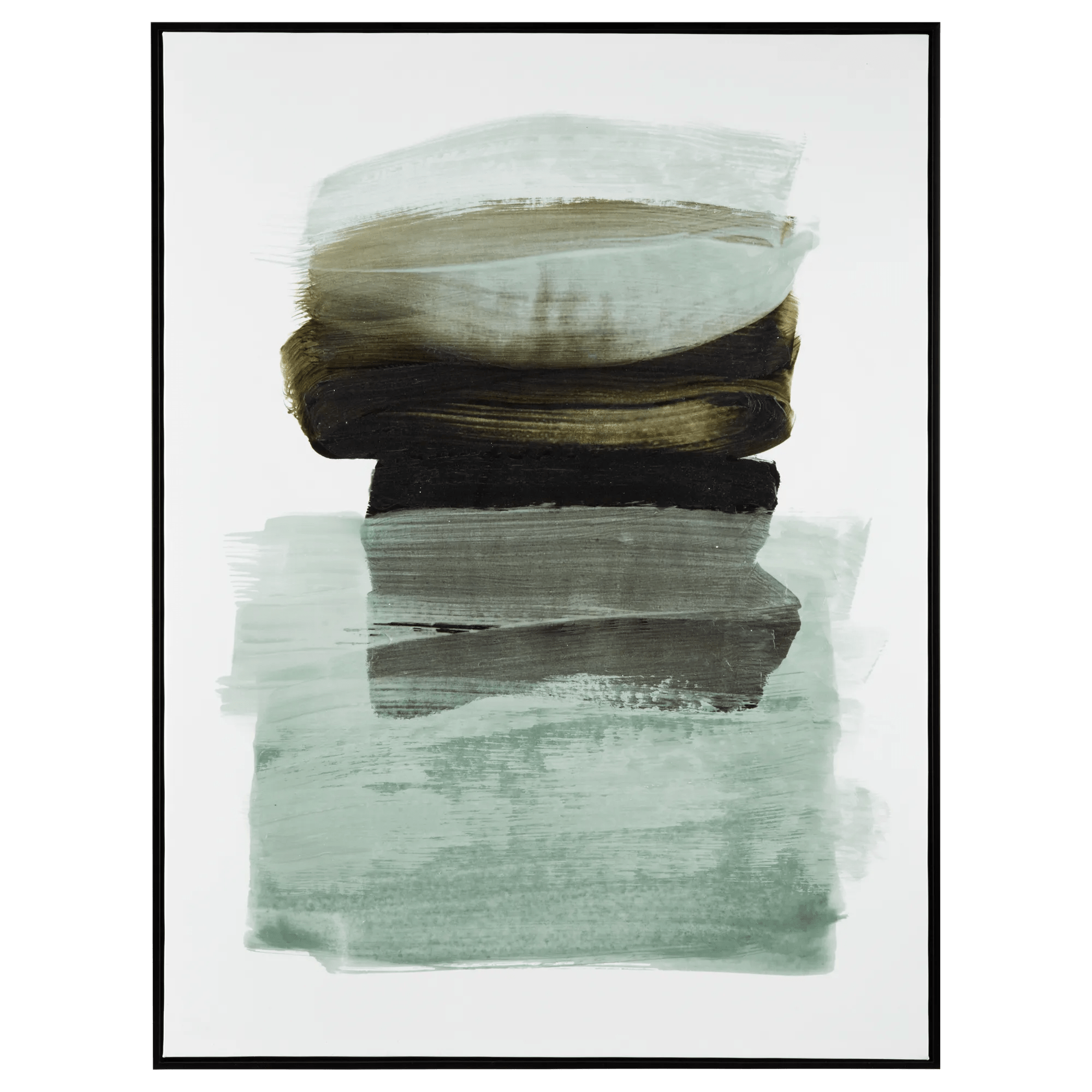 Tableau embelli au gel verte minimaliste