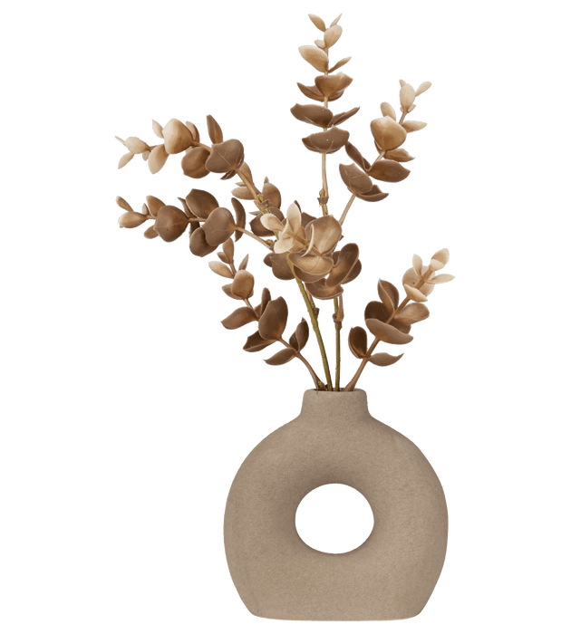 Eucalyptus dans un vase en sculptural