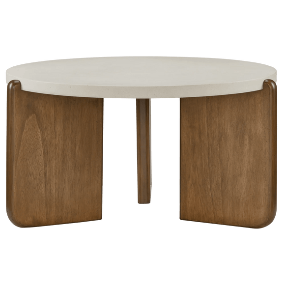 Table basse en placage de noyer