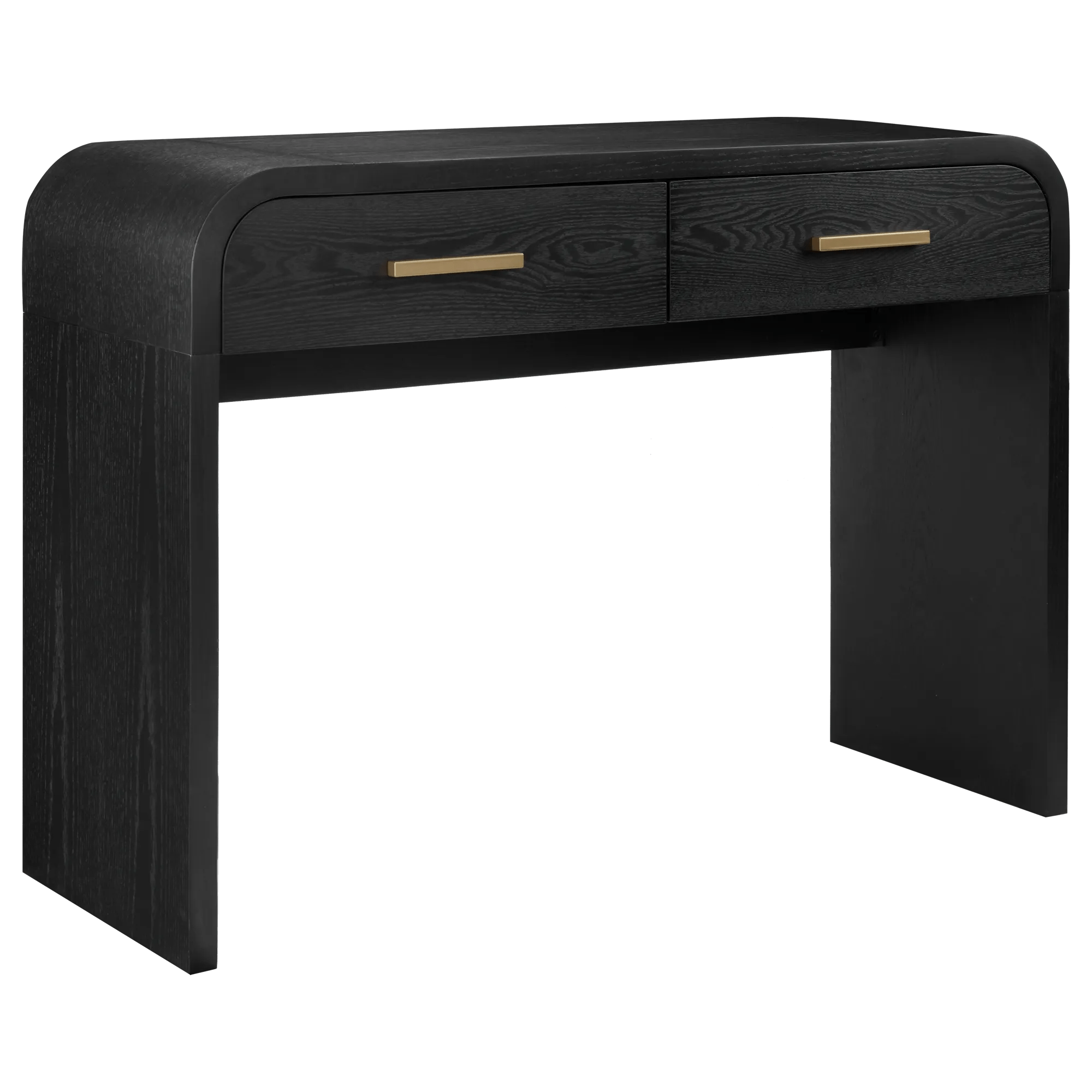 Console noir avec tiroirs
