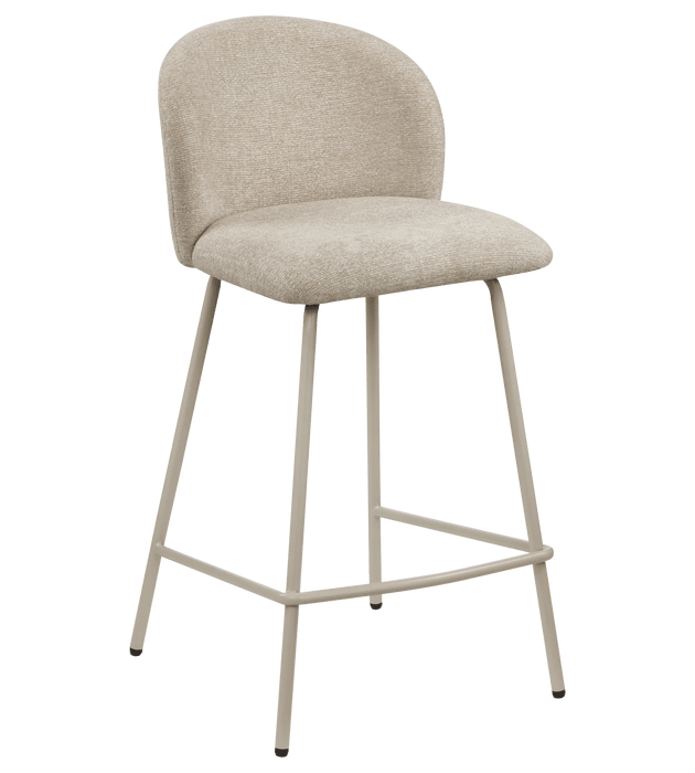 Fabric and Metal Bar Stool