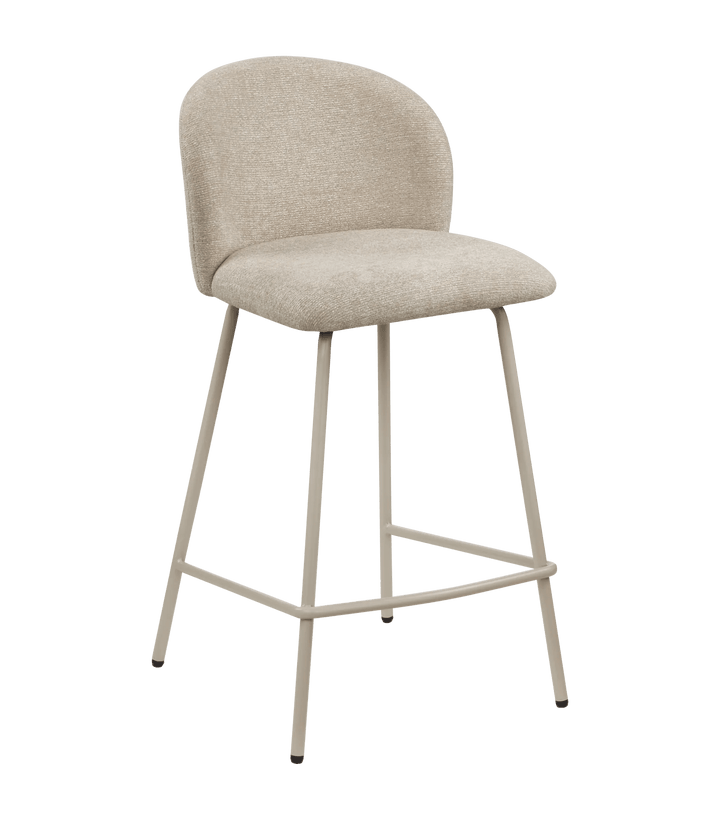 Fabric and Metal Bar Stool