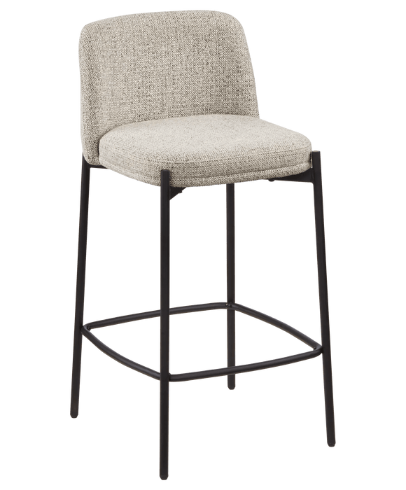 Tabouret en tissu et en métal