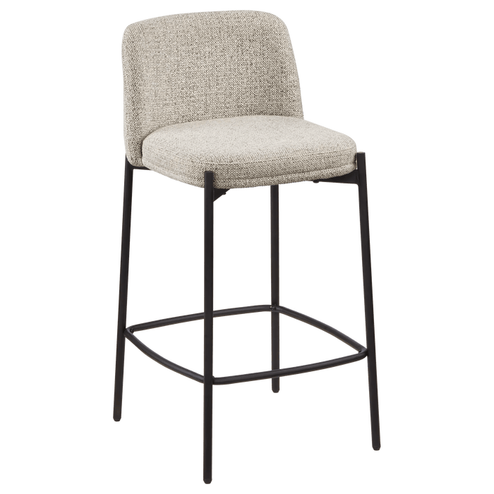 Tabouret en tissu et en métal