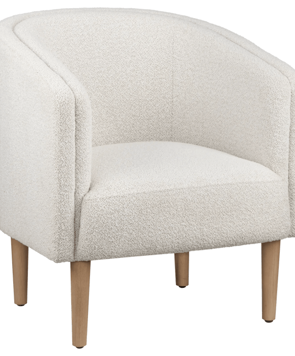 Chaise d'appoint en bois et en tissu