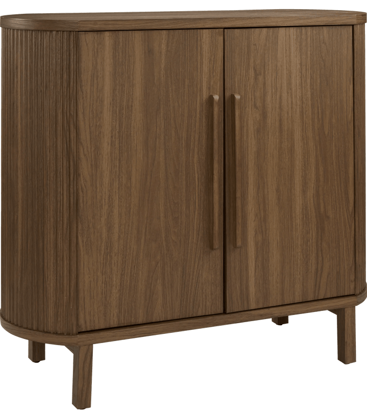 Walnut Veneer Buffet With Two Doors