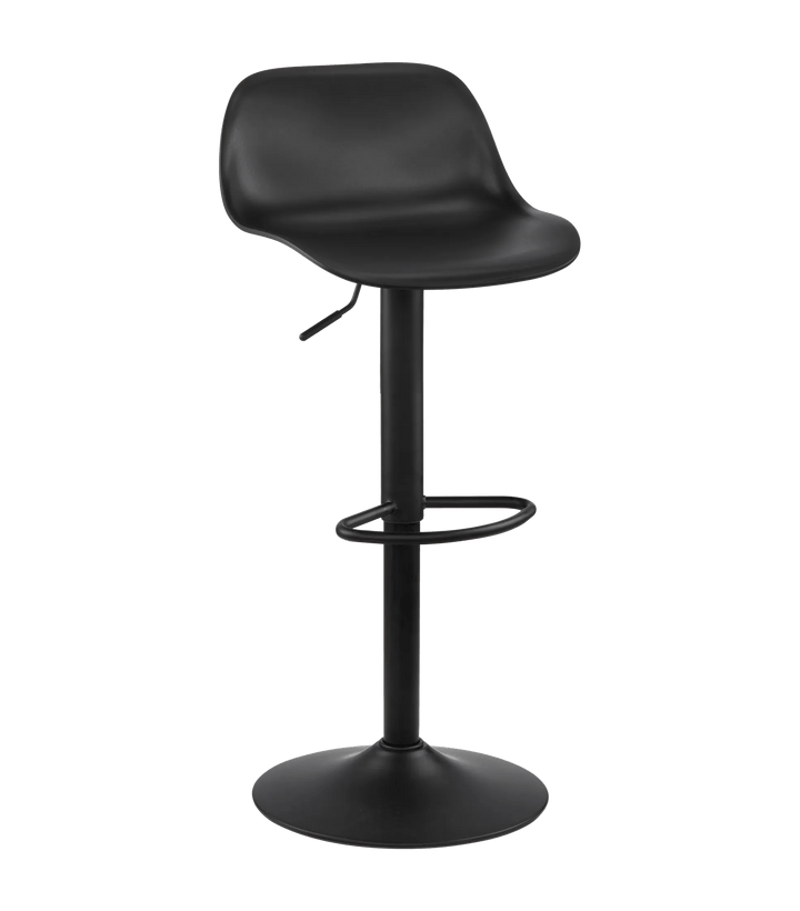 Black Metal & Plastic Bar Stool