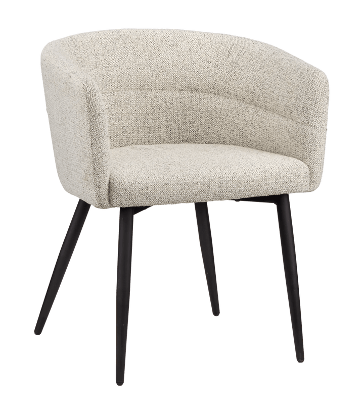 Fabric and Metal Accent Chair