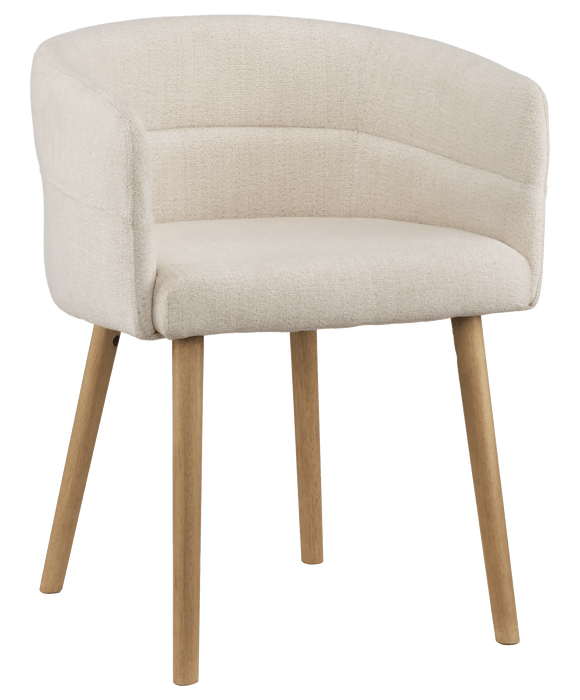 Chaise d'appoint en tissu et en bois de manguier