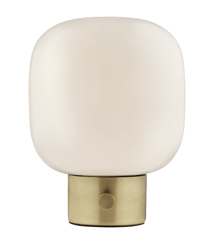 Glass and Metal Table Lamp