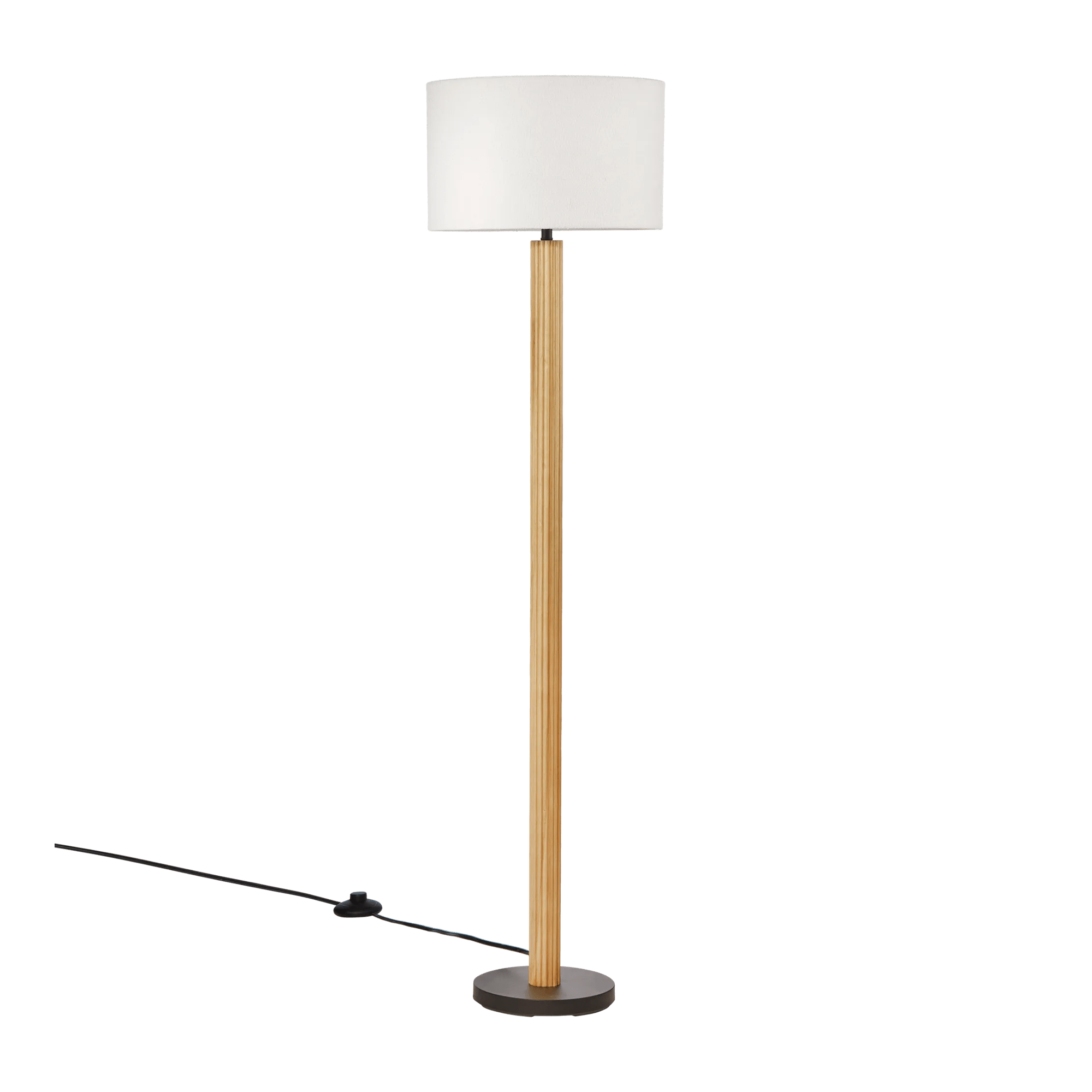 Lampe sur pied en bois