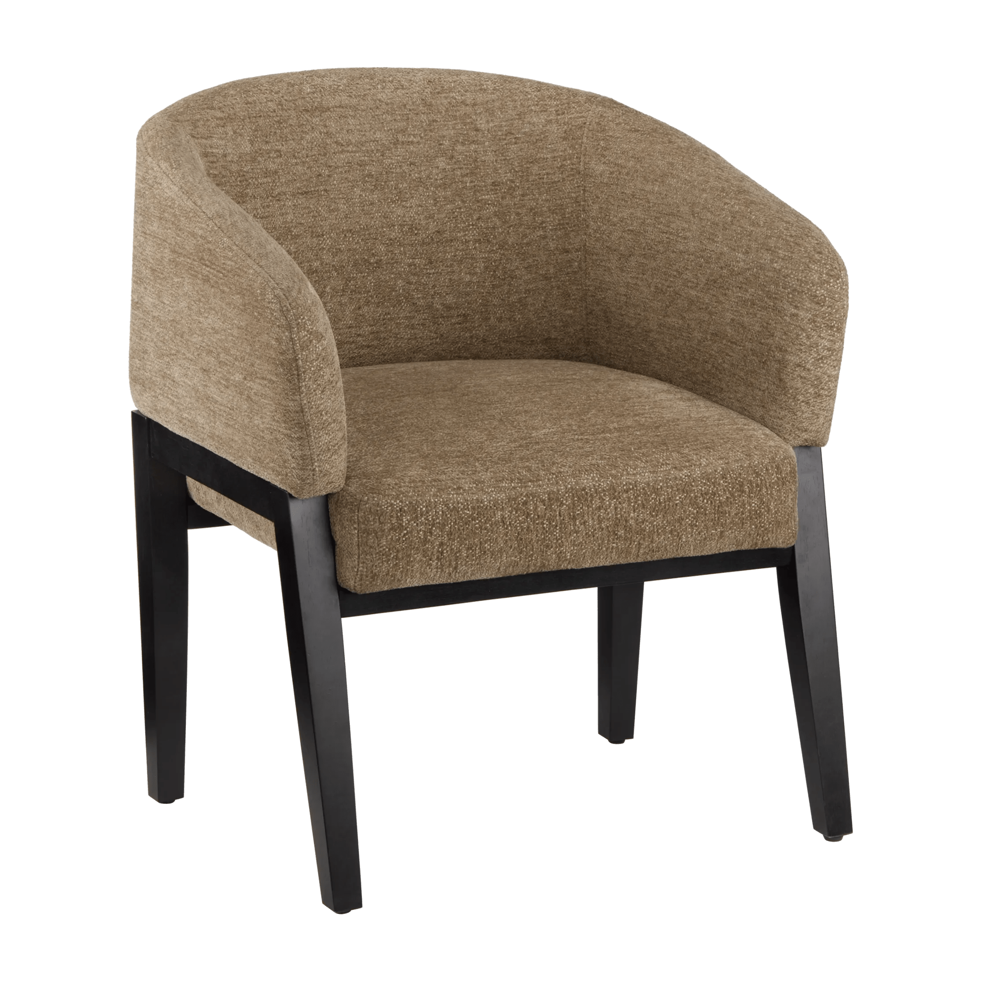 Chaise d'appoint en bois et en tissu