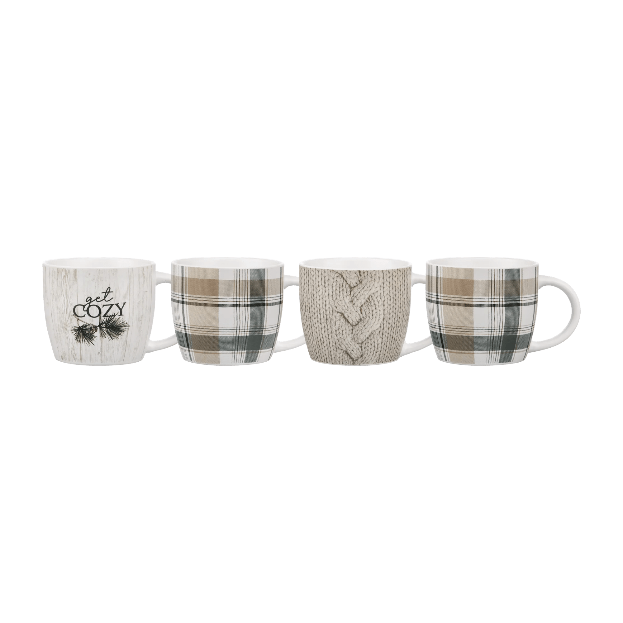 Ensemble de 4 tasses d'hiver