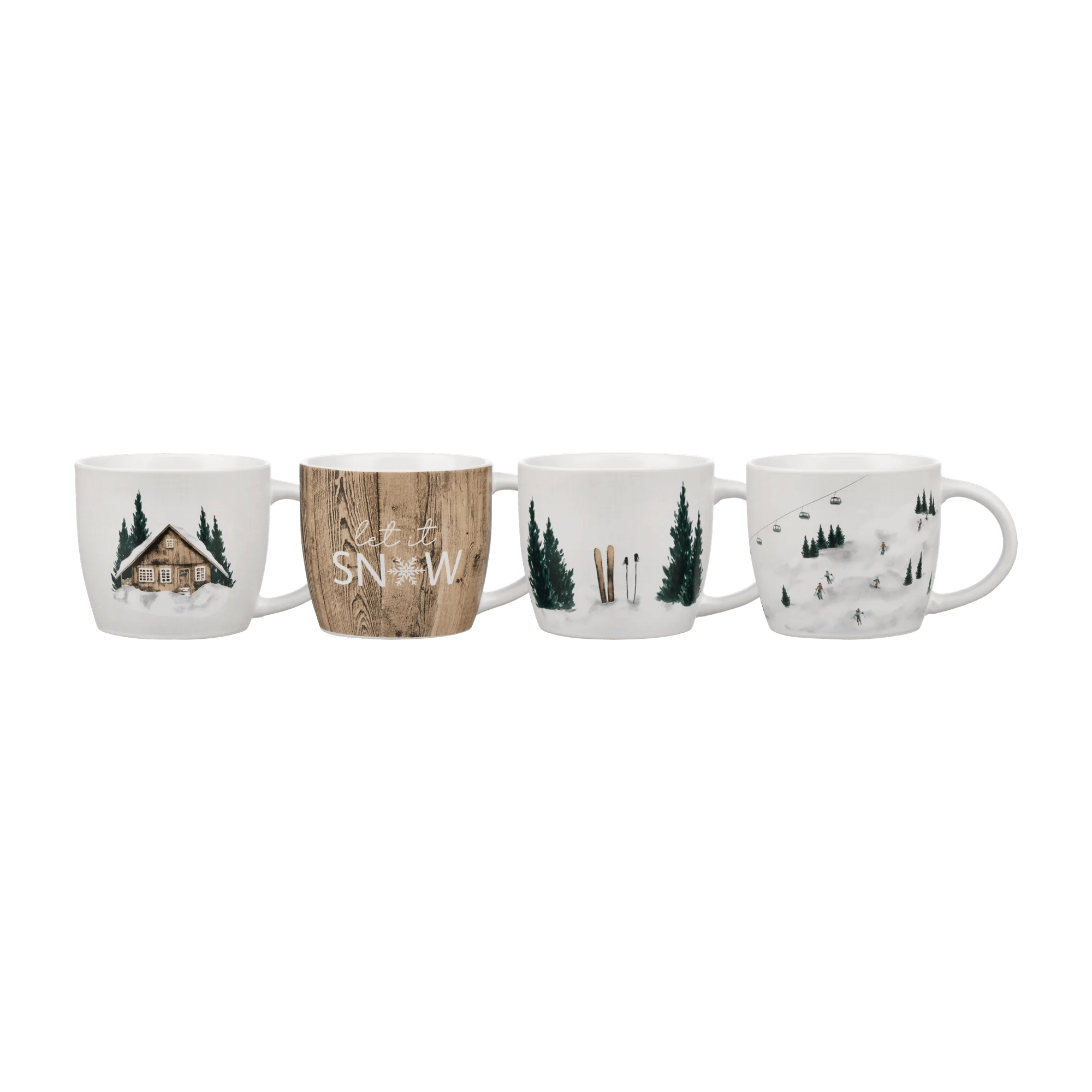 Ensemble de 4 tasses des fêtes