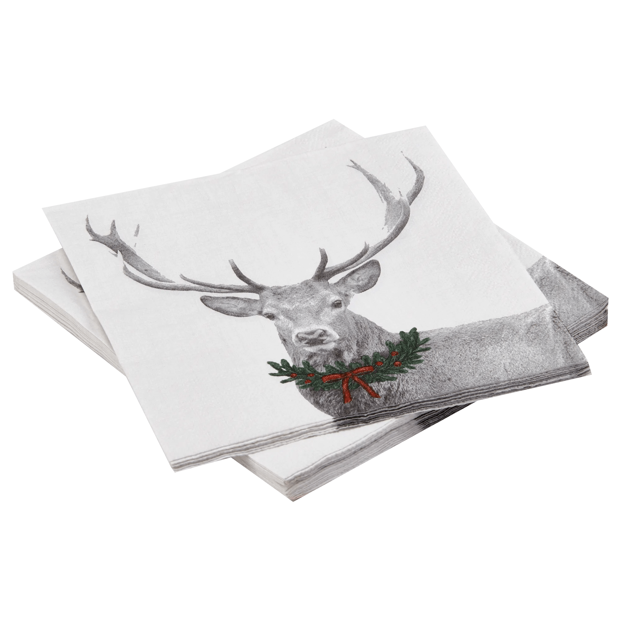 Set of 20 Holiday Deer Napkins
