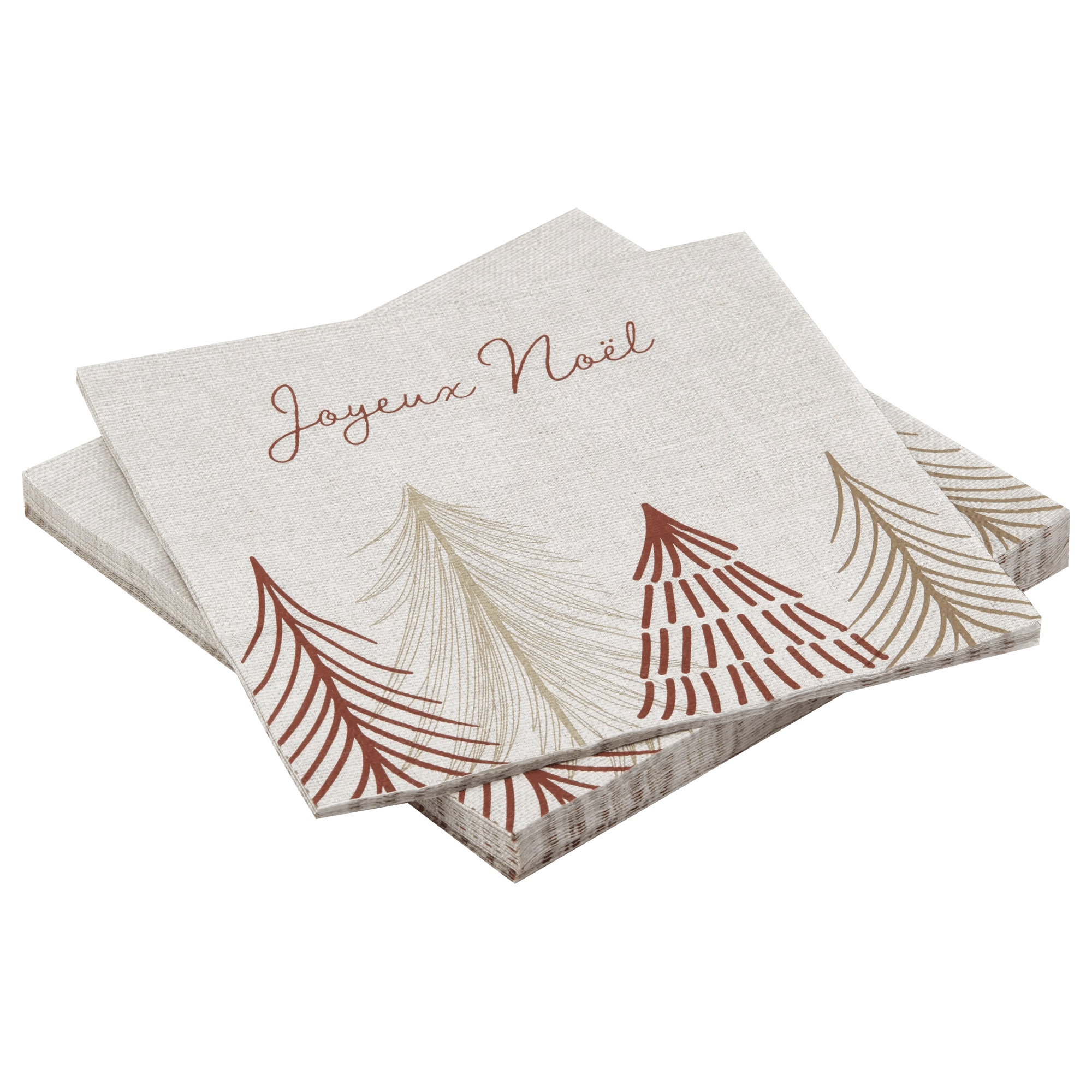 Set of 20 Joyeux Noel Napkins