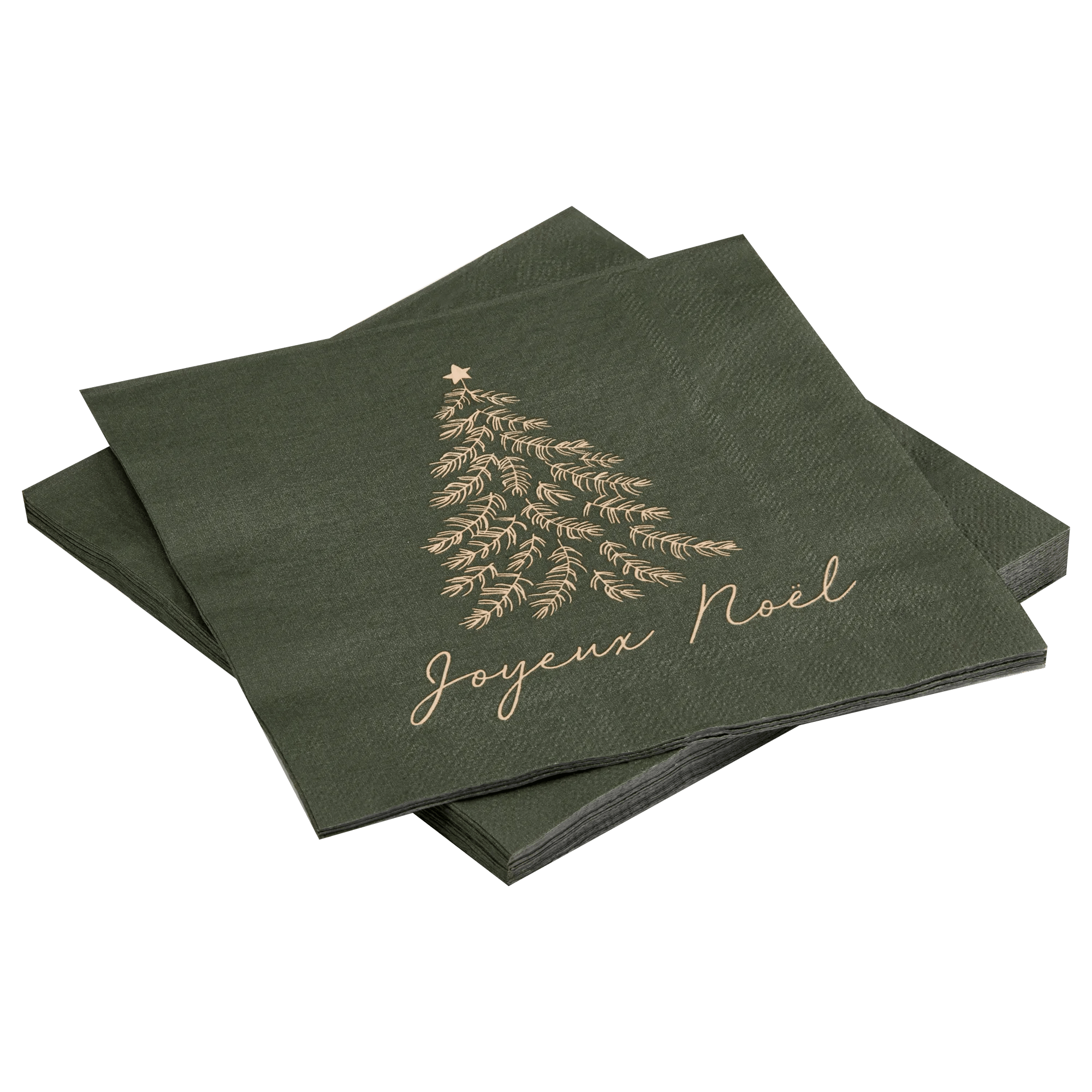 Set of 20 Tree Joyeux Noel Napkins