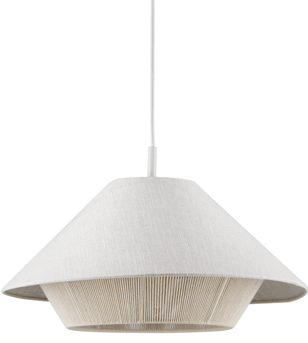 Linen and Rope Ceiling Lamp