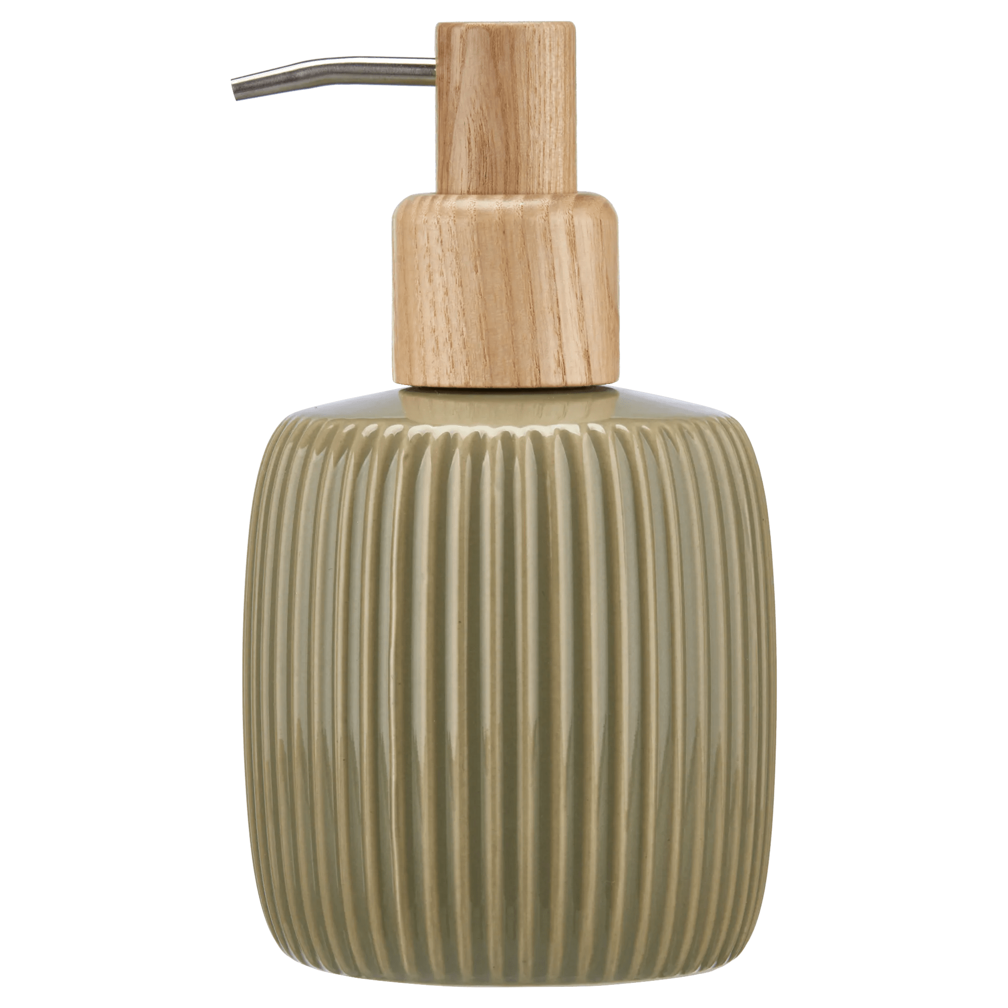 Ribbed Ceramic Soap Pump Dispenser