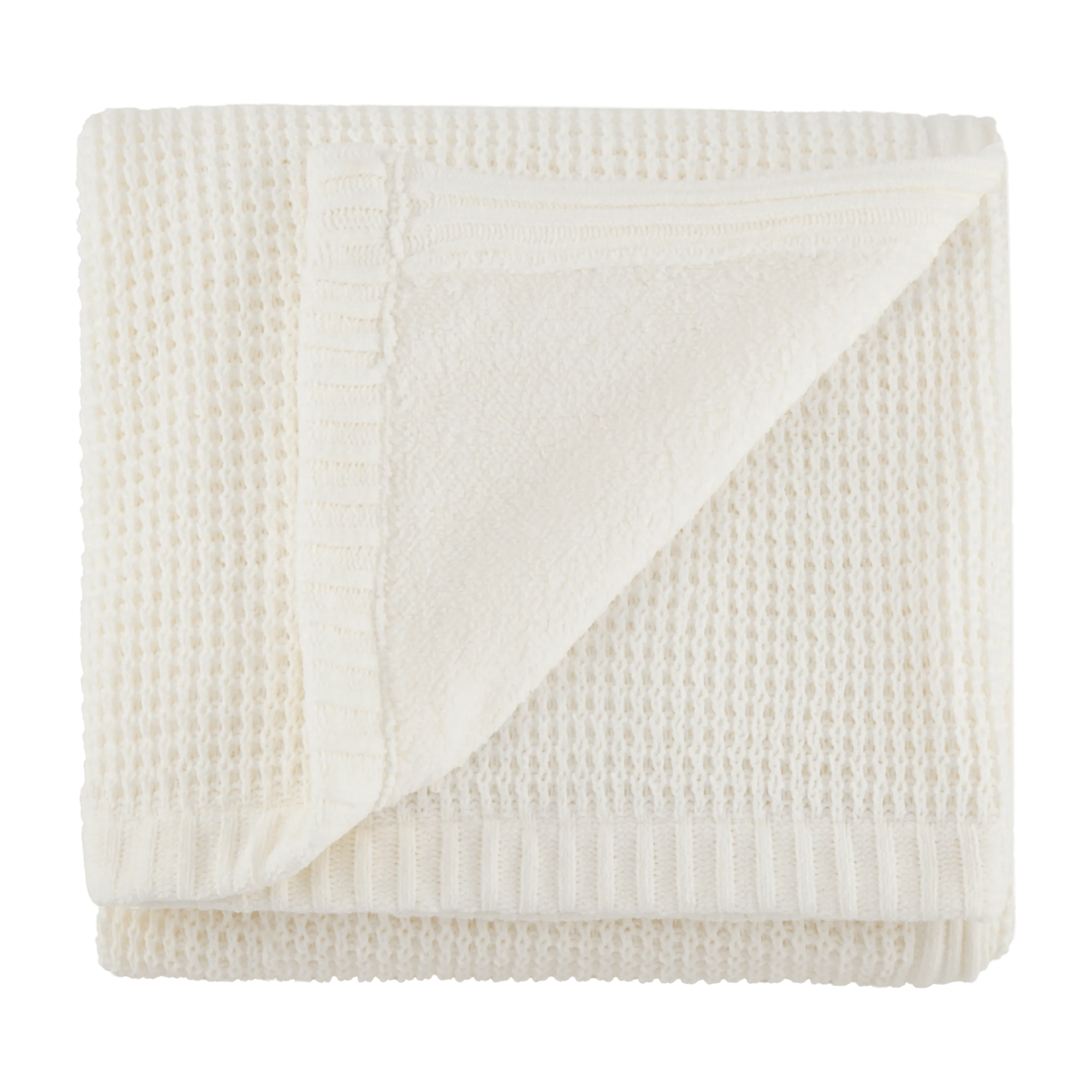 Jeté doublé en tissu gaufré Nano