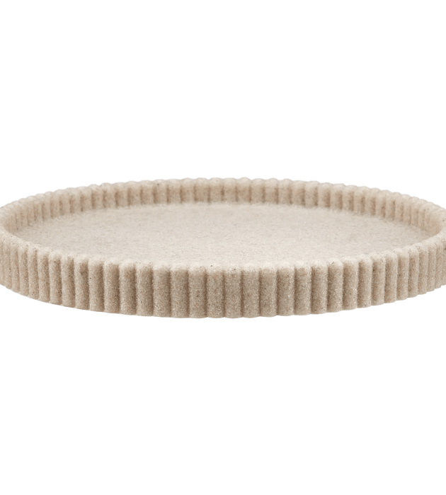 Plateau strié teinte sable