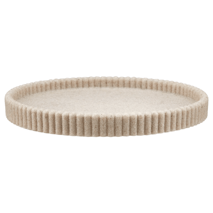Plateau strié teinte sable