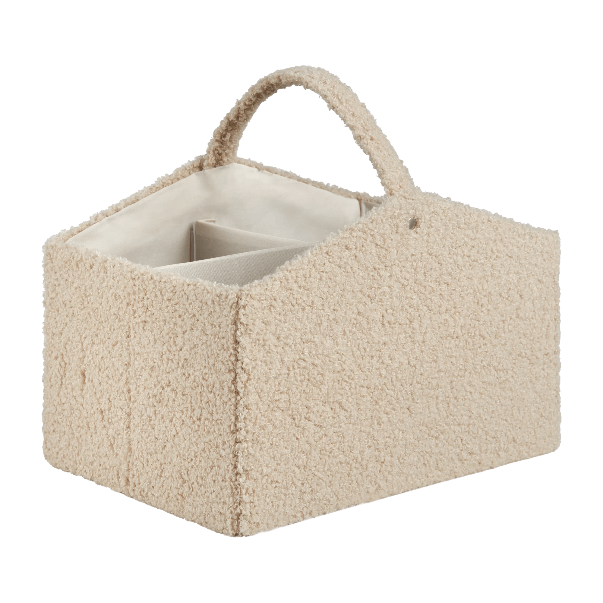 Boucle Fabric Diaper Caddy