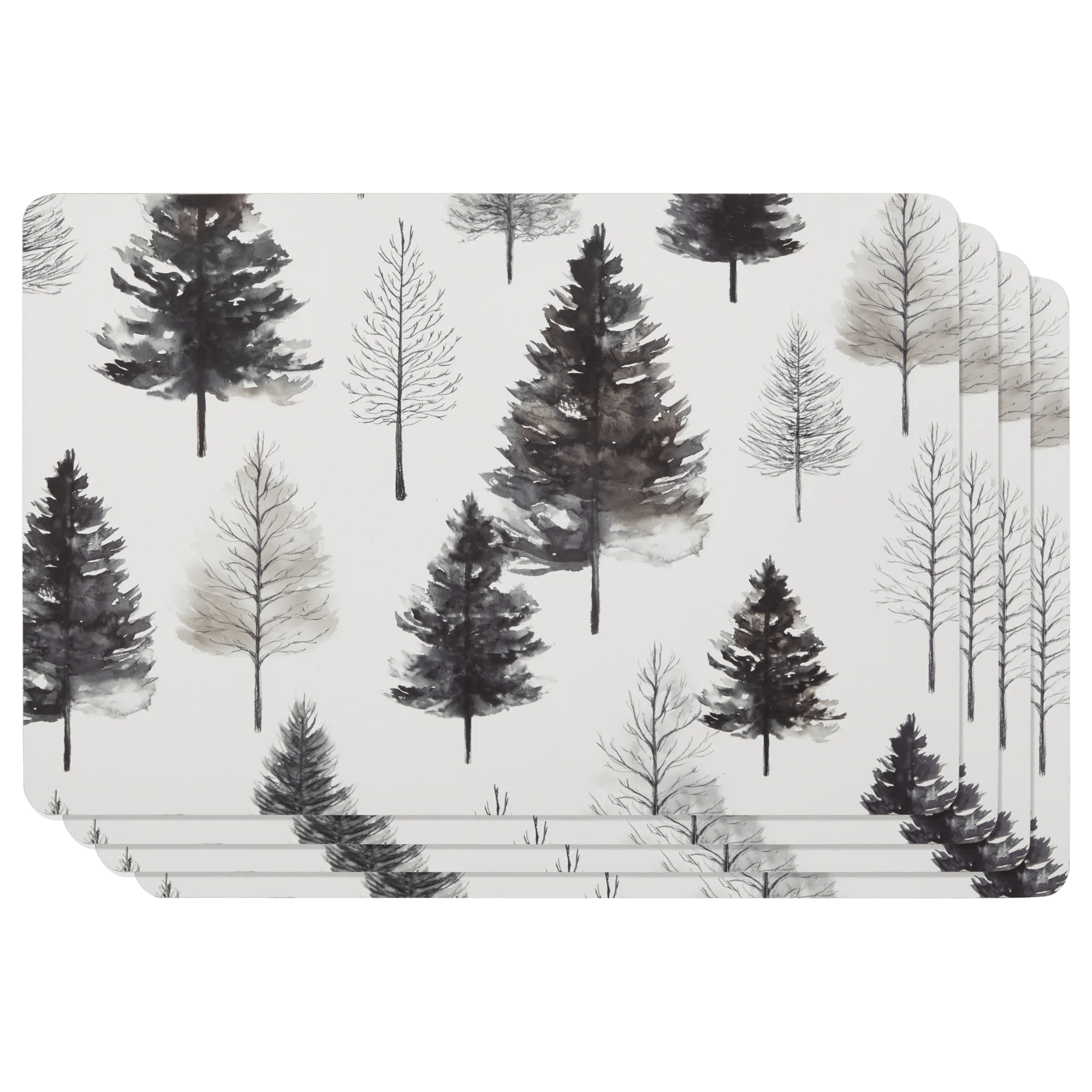 Ensemble de 4 napperons d'arbre