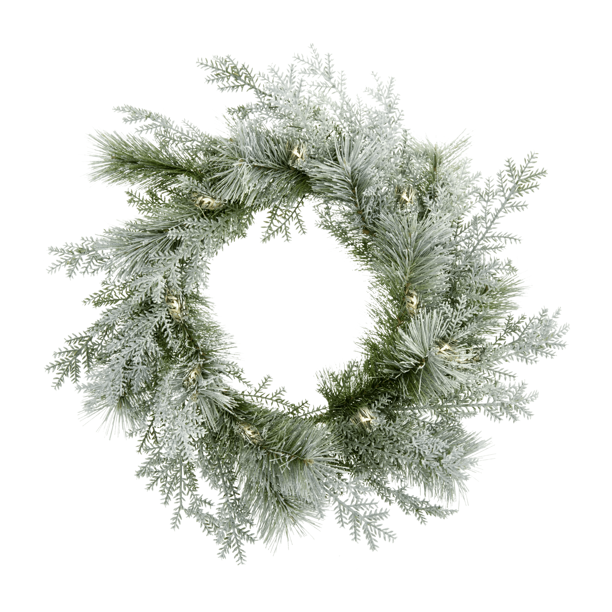 Couronne DEL avec neige