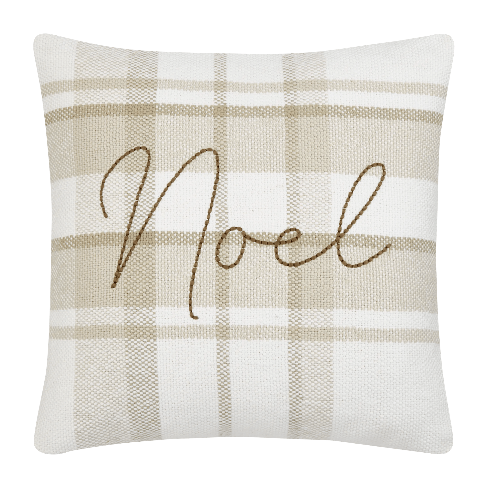 Coussin décoratif à carreaux Noël Tabitah