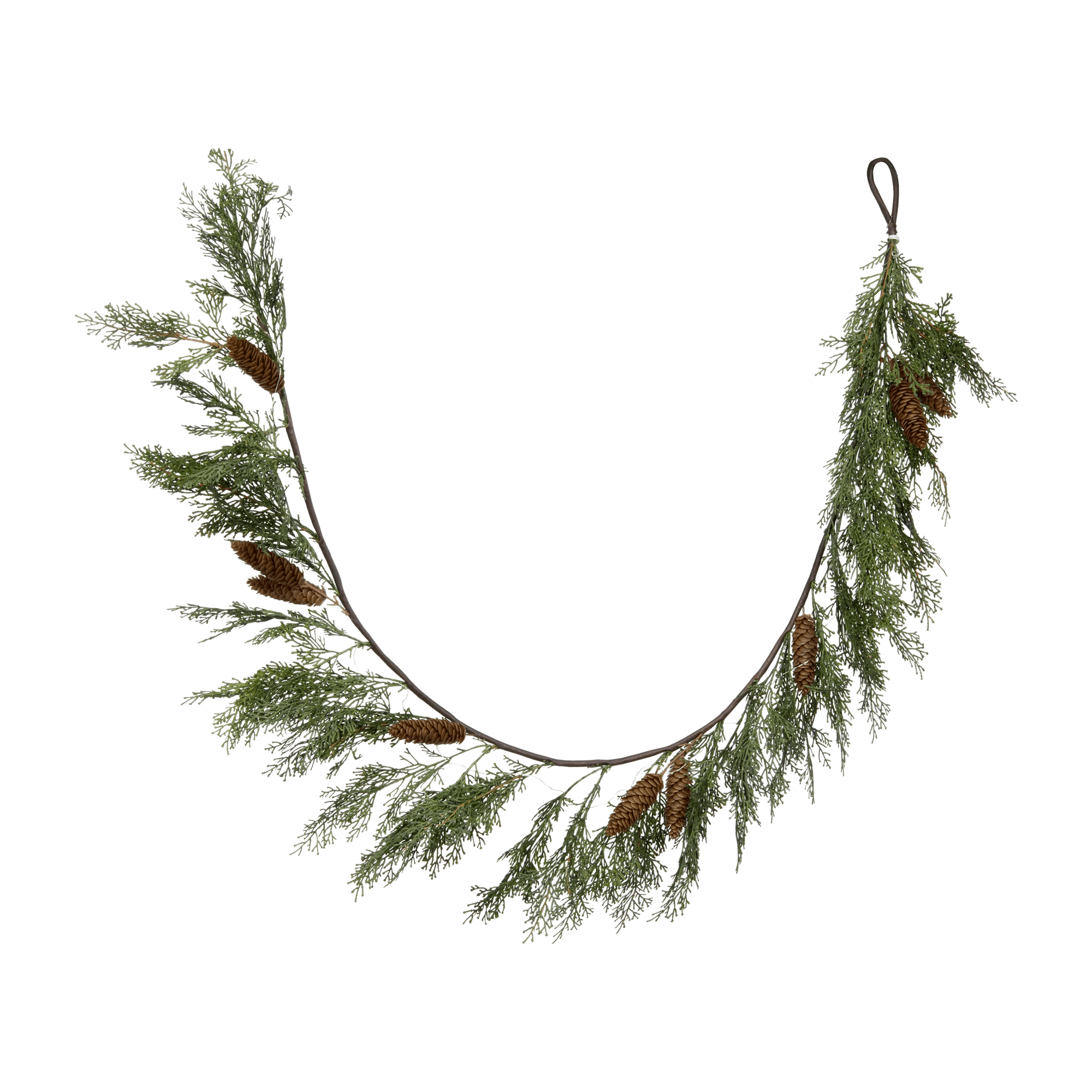 LED Cedar Pine Garland