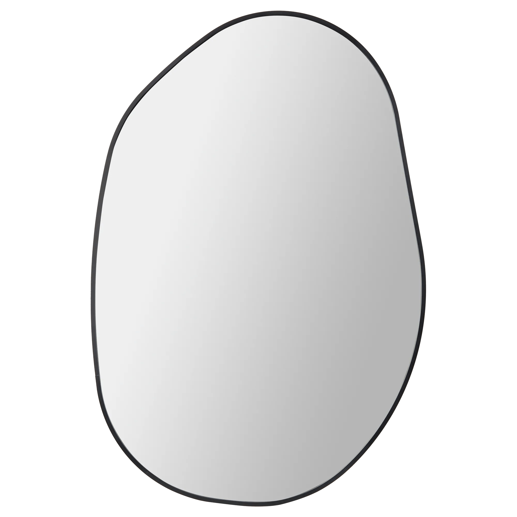 Miroir noir en forme organique