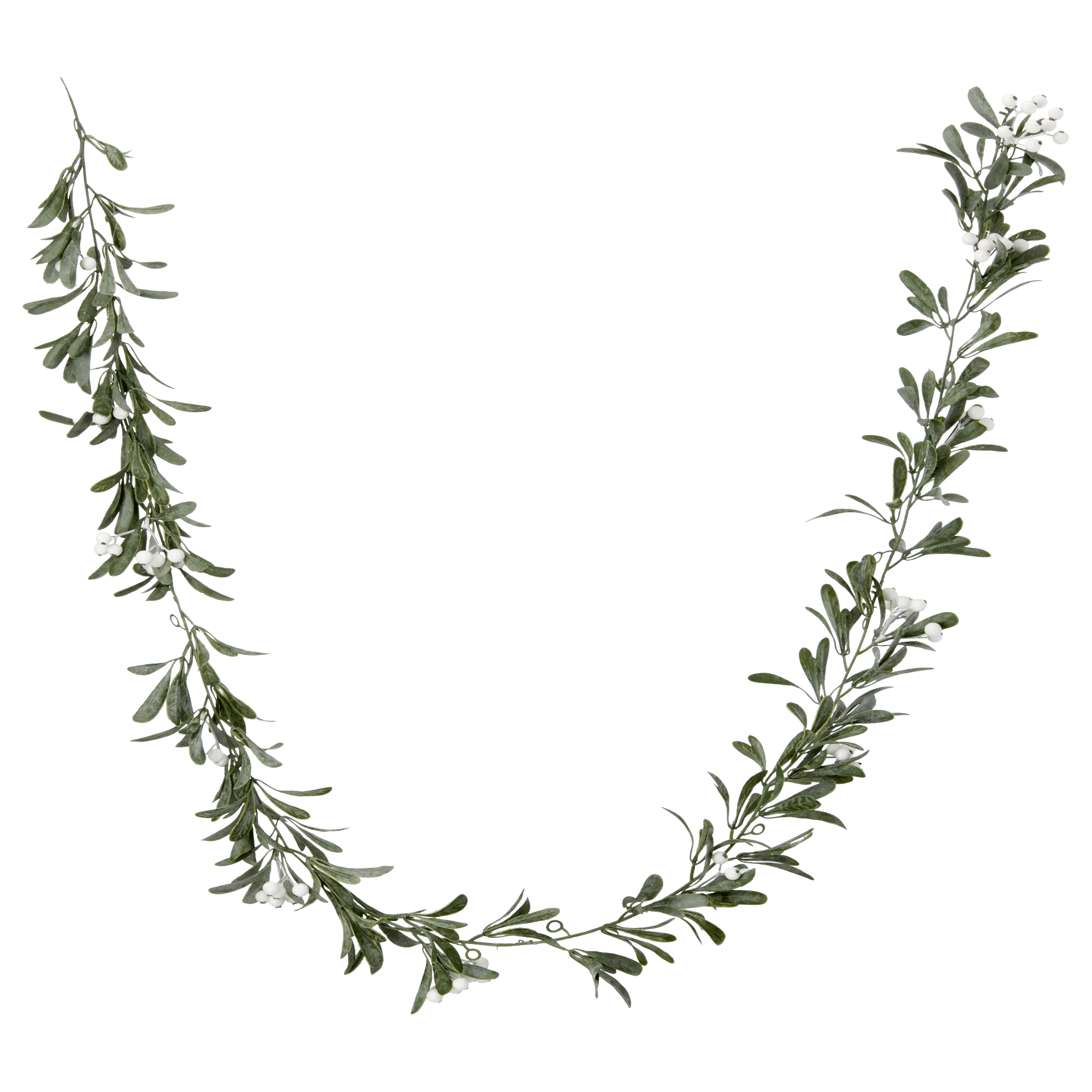 Guirlande avec des perles blanches
