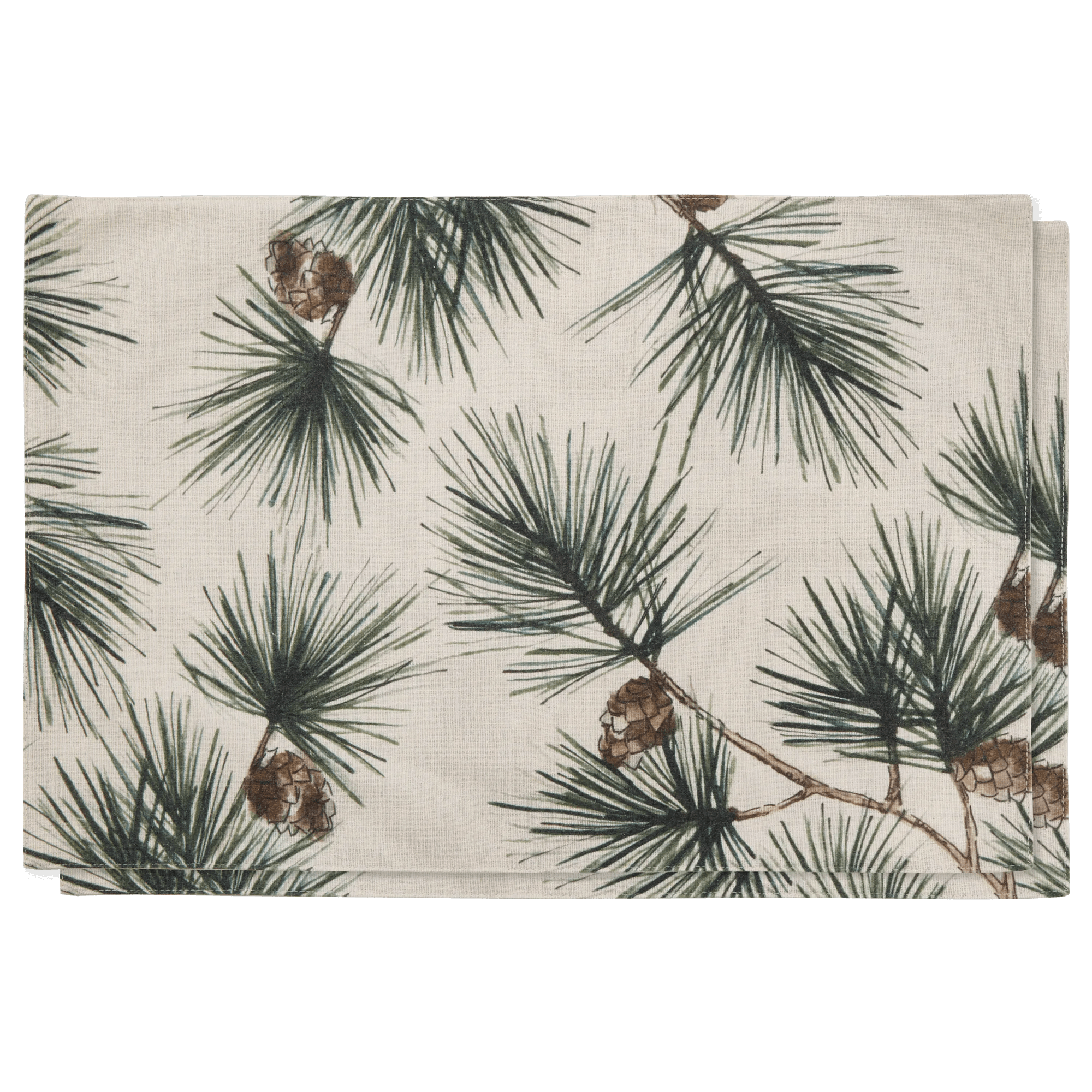 Ensemble de 2 napperons avec pomme de pin