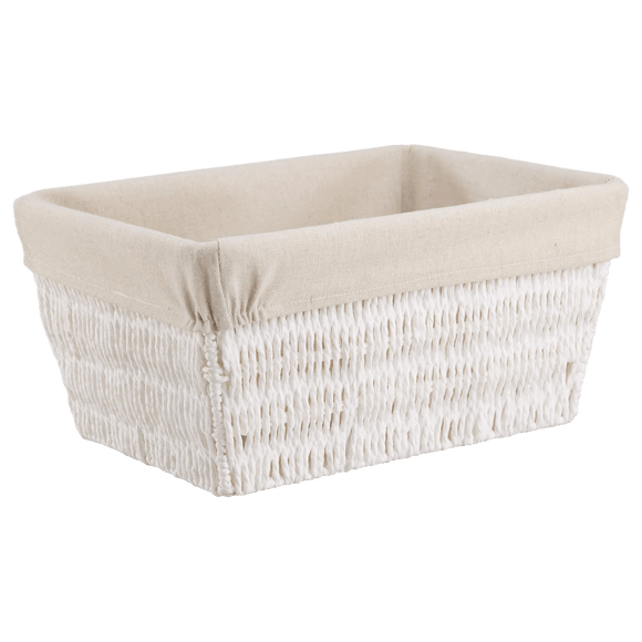 Panier avec doublure en lin