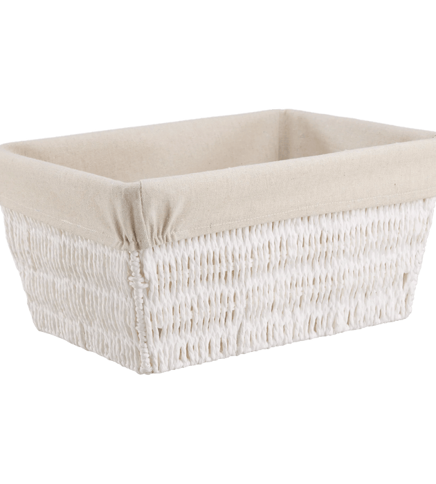 Basket With Linen Lining