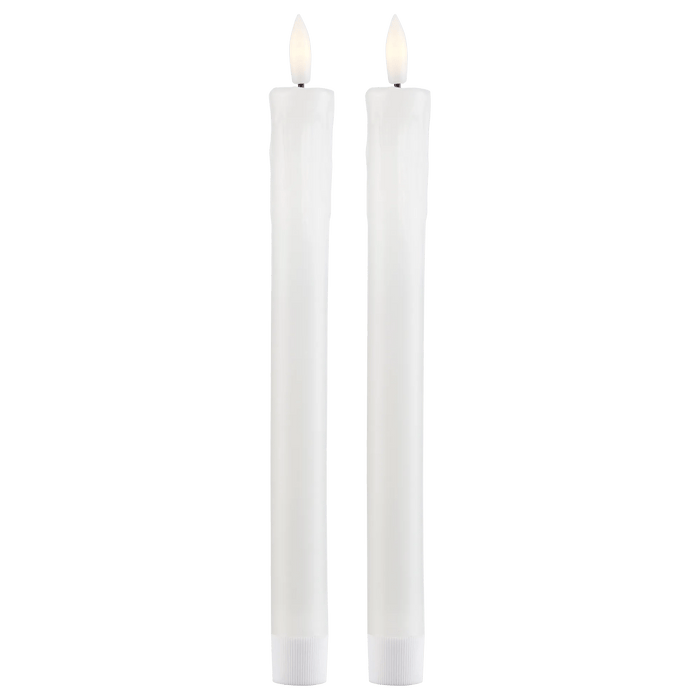 Ensemble de 2 bougies fines sans flamme