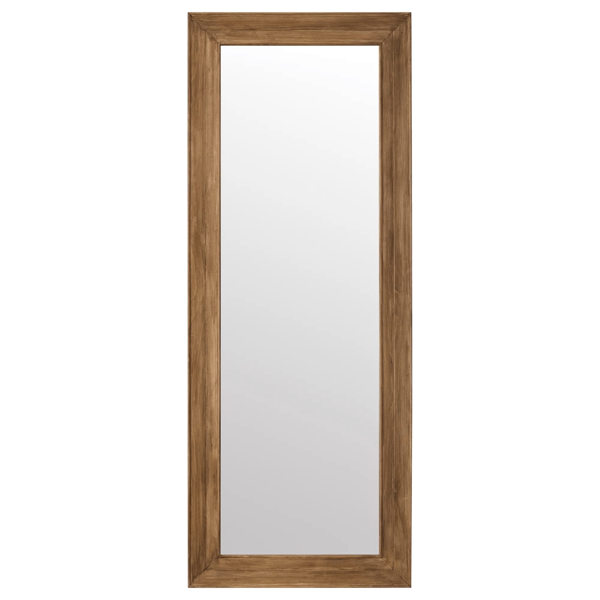 Full-Length Pine Wood Framed Mirror