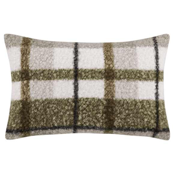 Coussin décoratif lombaire Ramsay à carreaux