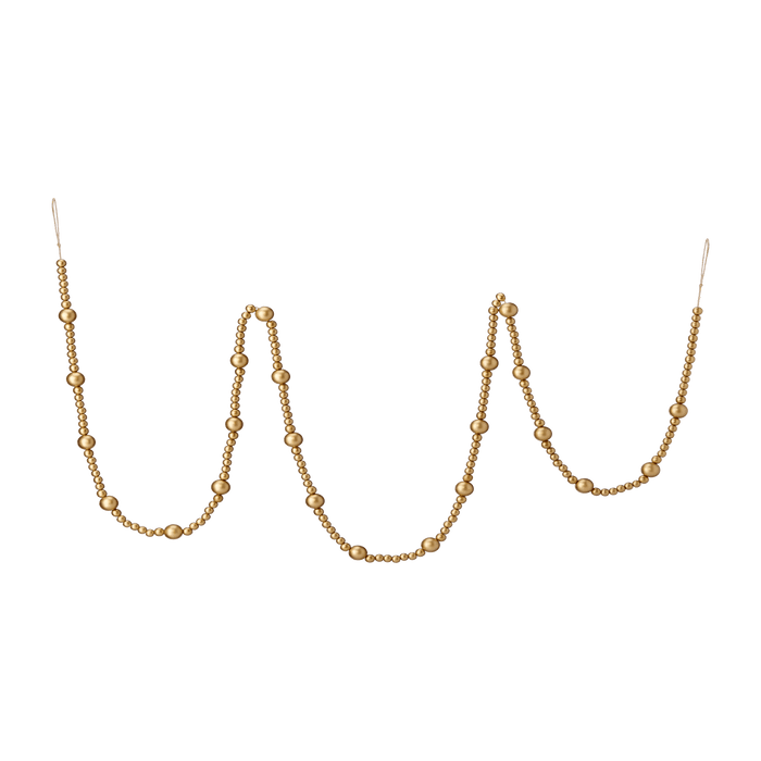 Gold Wood Beads Garland