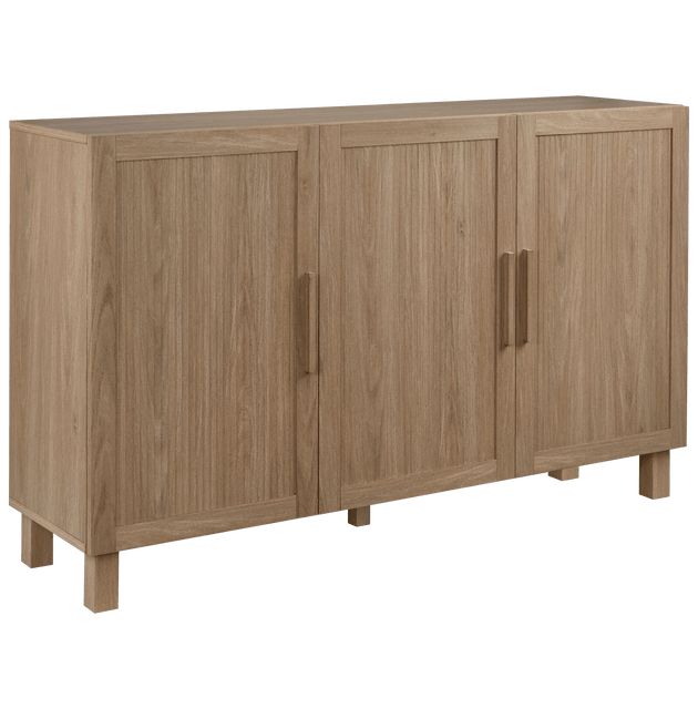 3 Door Wood Veneer Buffet
