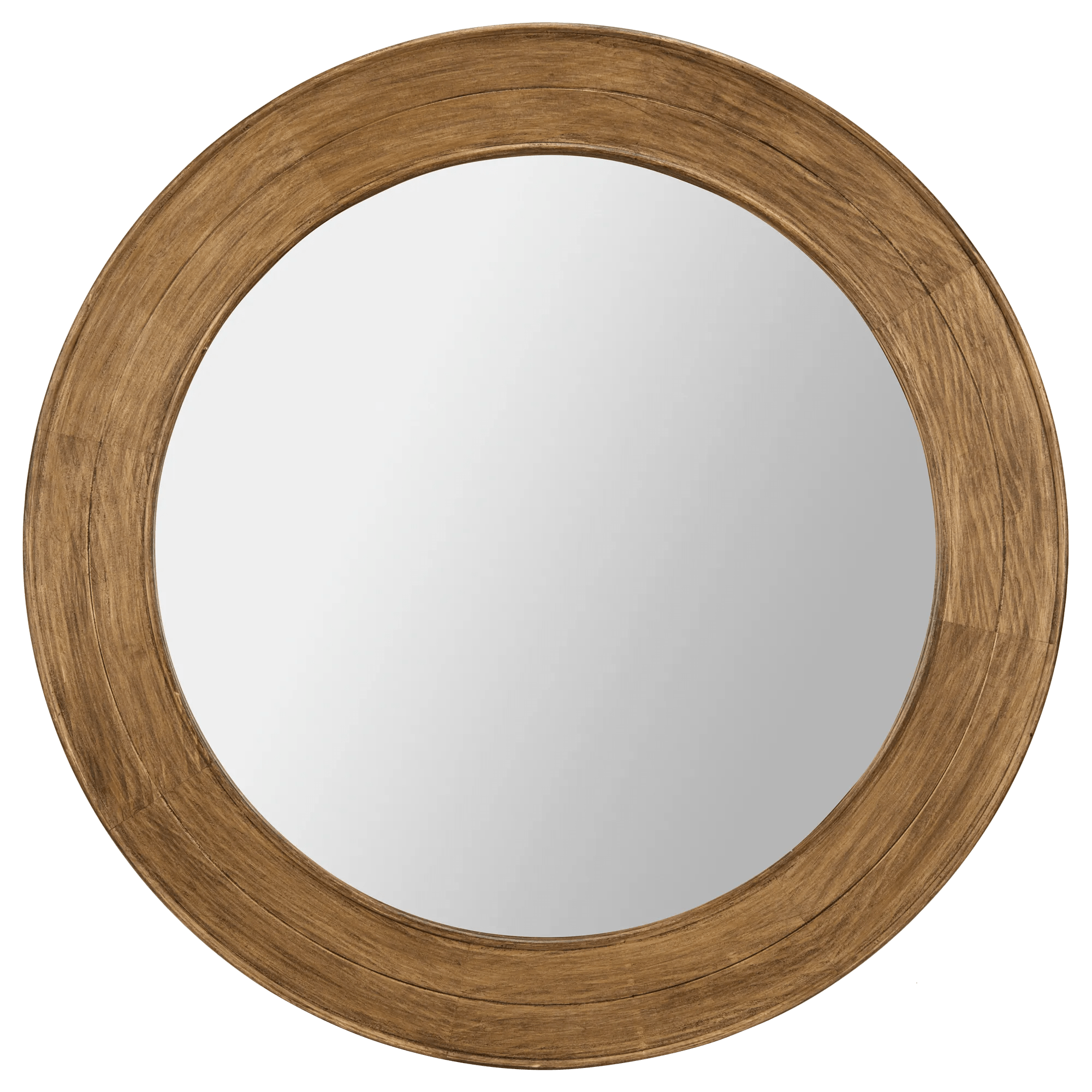 Miroir rond en pin