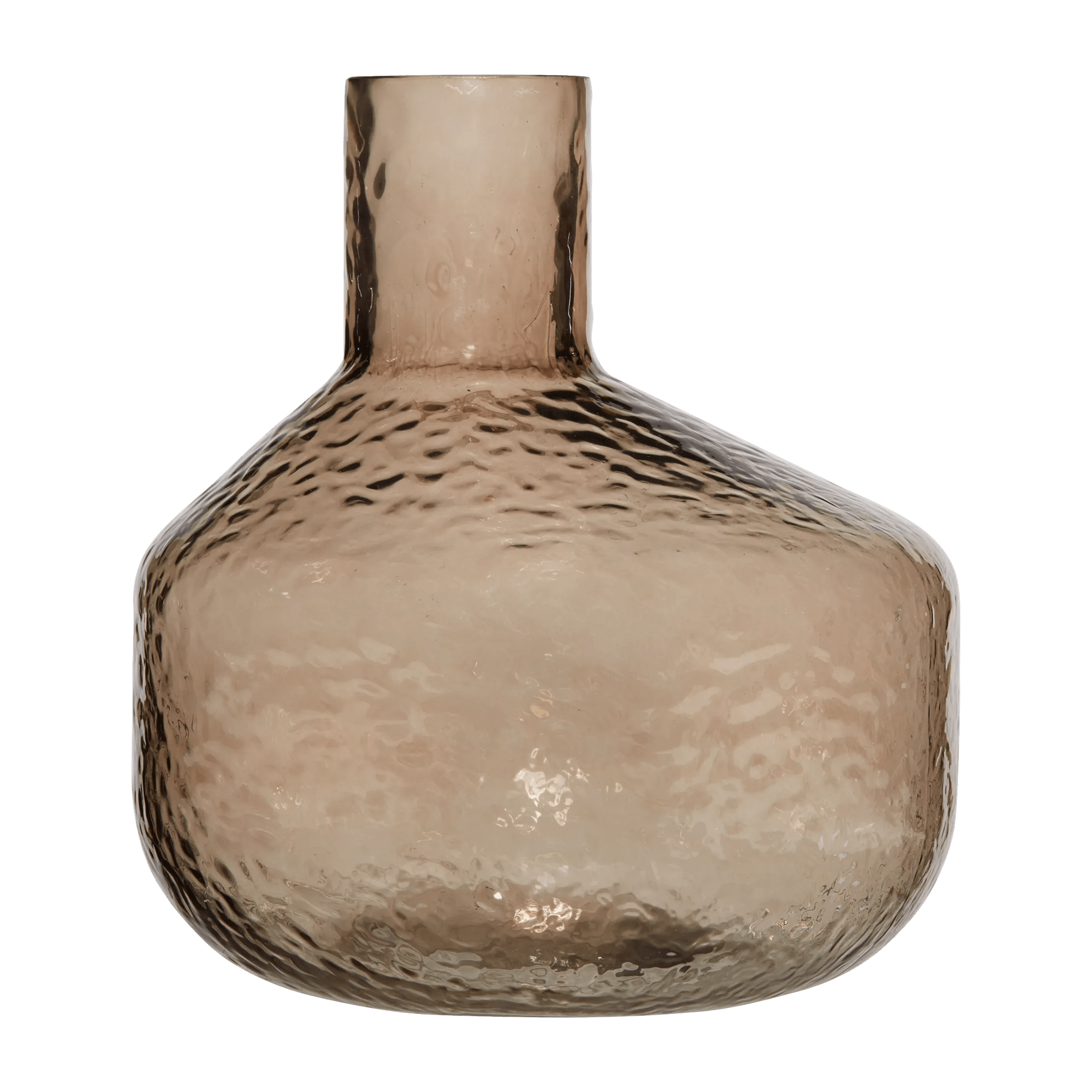 Vase décoratif en verre gaufré